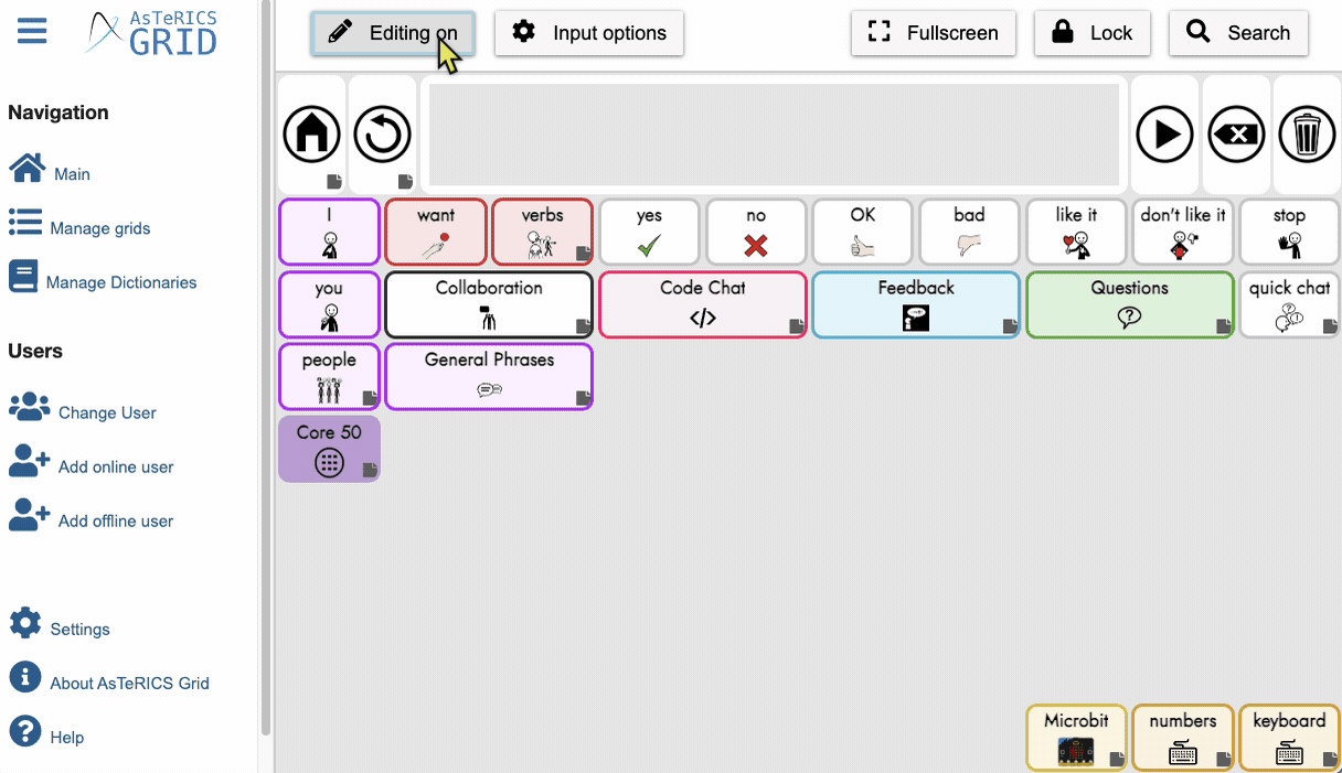 animation on how to add multiple cells and customize the image of a cell in asterics grid