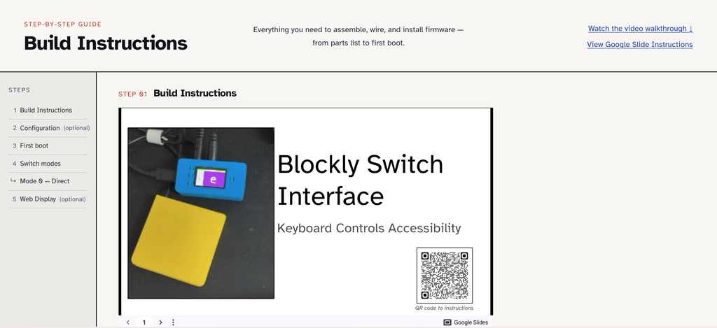 screenshot of the BASI website featuring the build instructions page.